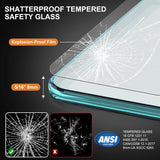 Shower Door, 56-60" W x 72" H Frameless Shower Door, Shower Glass Door with 5/16" (8mm) Clear SGCC Tempered Glass