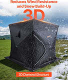 Outdoor Sauna Tent Pro, Portable Steam & Dry Sauna for 4 Persons with Velcro