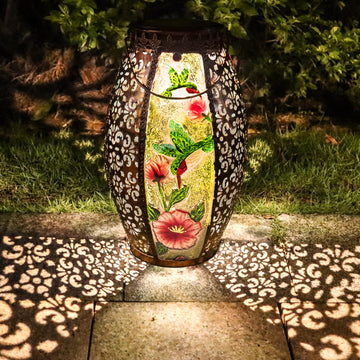 Lantern Outdoor Waterproof, Hummingbird Gifts for Women Garden Decor