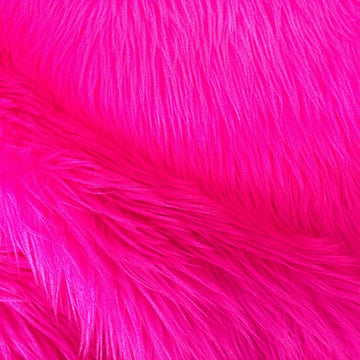 Luxury Shag 60 Inch Fabric by The Yard (F.E. (Hot Pink)