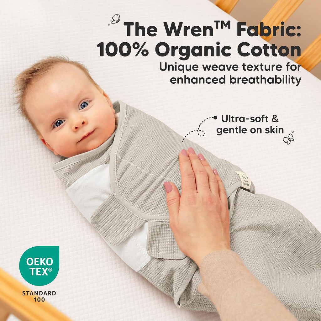 Pack Organic Swaddles for Newborns, Baby Swaddles (Granite)