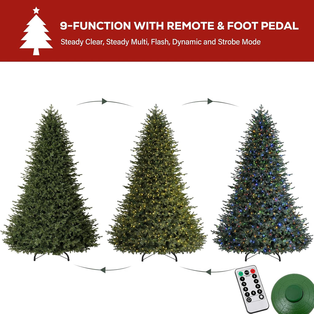 Prelit Premium Christmas Tree with 2,150 Multicolor LEDs