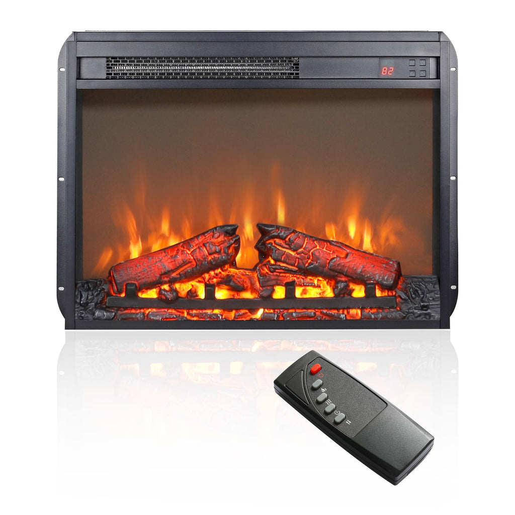 23 inch Electric Fireplace Insert, Fireplace Heater with Remote
