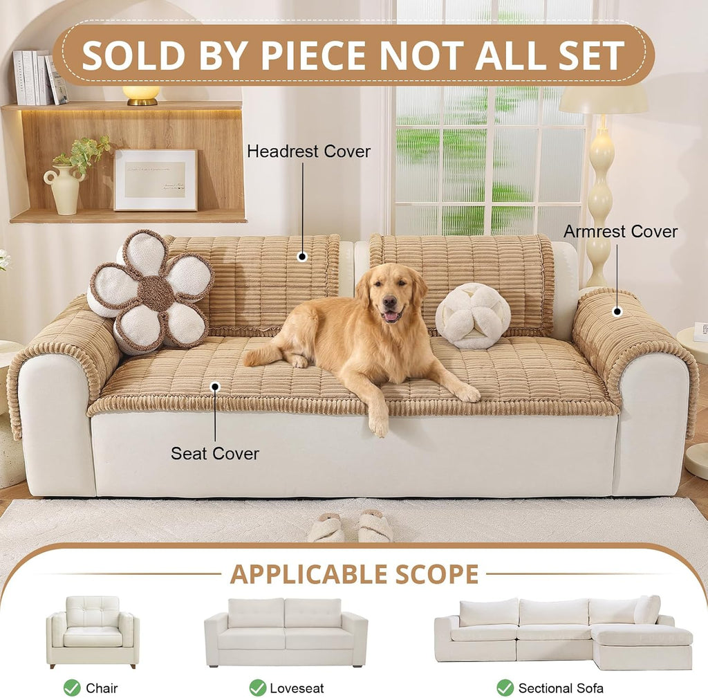 Couch Cover for Dogs, Washable Non Slip Sofa Cover for Pets
