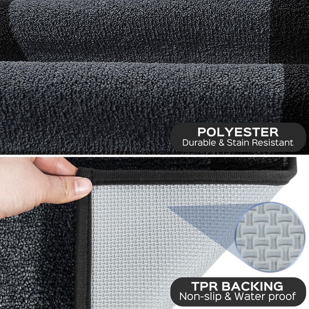 Kitchen Rugs Set (24" x 36"+ 24" x 60"), Runner Rug Roll Packing