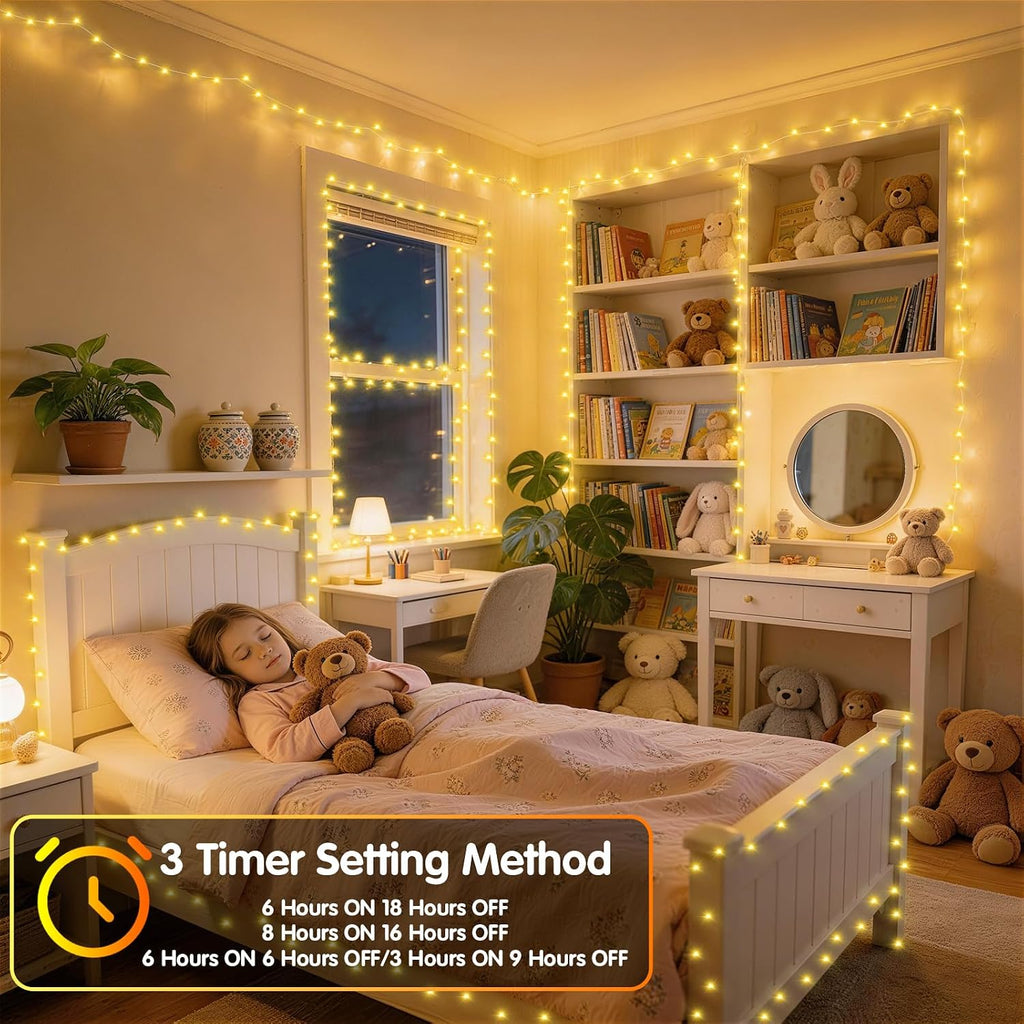 1000 LED 403 FT Christmas Lights Outdoor String Lights 8 Modes