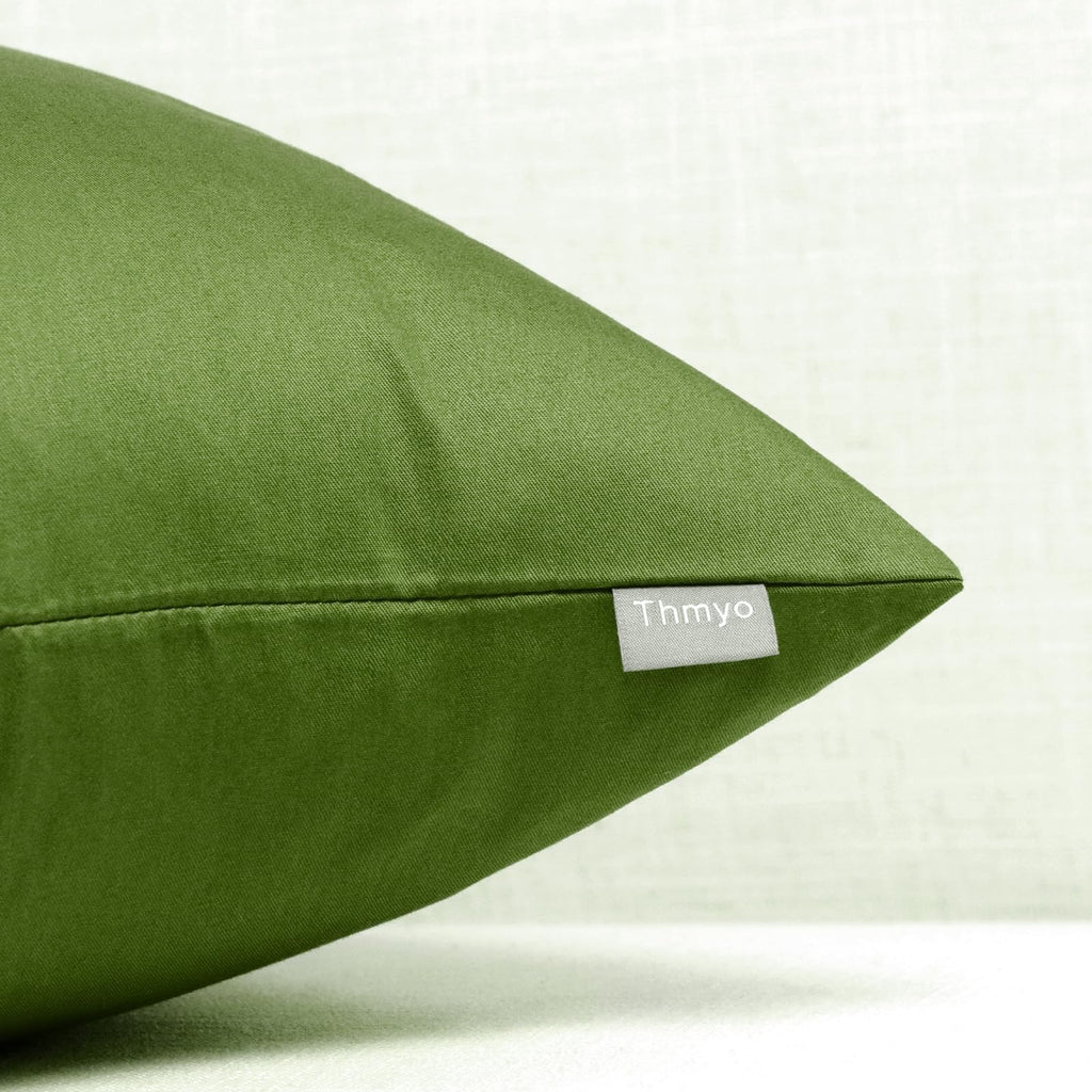 4-Pack 100% Cotton Comfortable Solid Decorative Throw Pillow Case, Square Cushion Cover Pillowcase Sublimation Blank