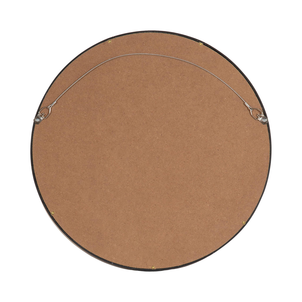Travis Modern Round Wall Mirror Set; Set of 3; Varying Sizes; Black; Decorative Three-Piece Circle Mirror Set for Use