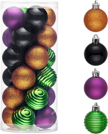 Halloween Ornaments Tree Decorations Indoor 1.6 Inch - Set of 24