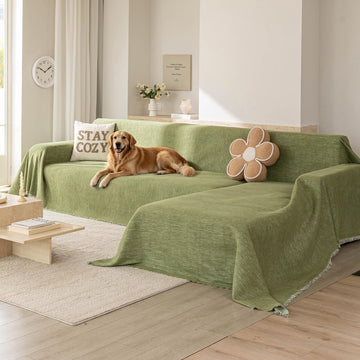 Sectional Couch Covers, 2 Pieces L Shaped Couch Covers for Dogs, Washable Sofa Covers for Sectional Couch