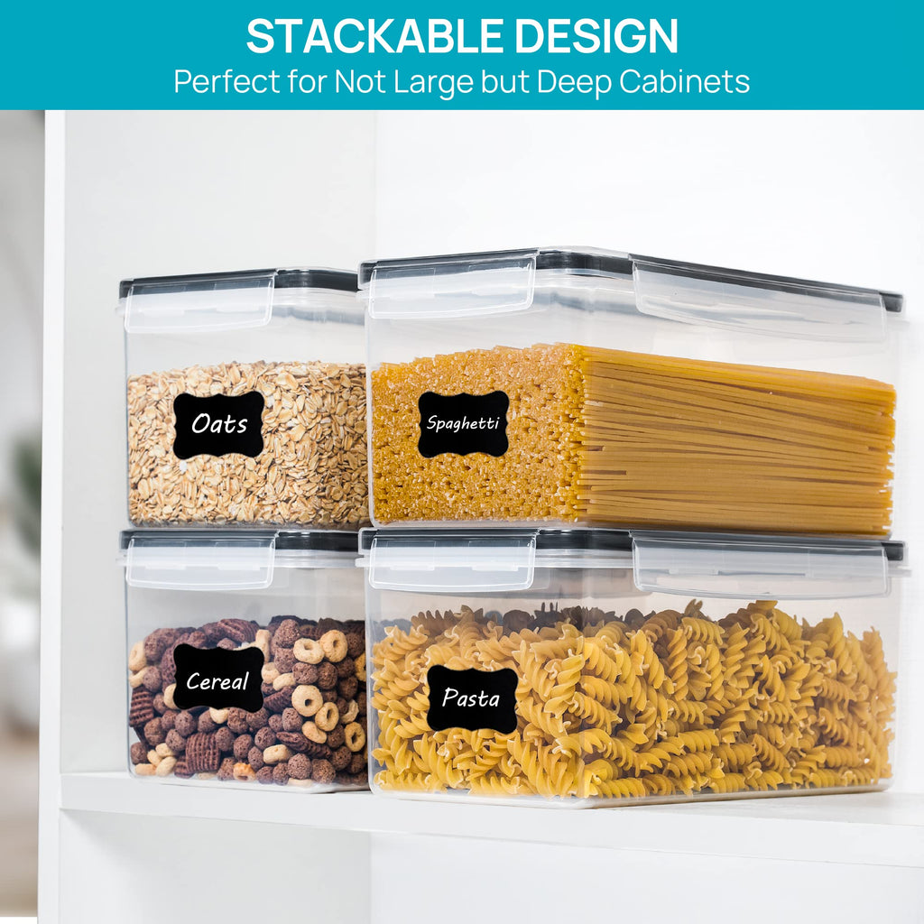 Pasta Storage Containers, 8 Pack, 3.2L Airtight Canisters