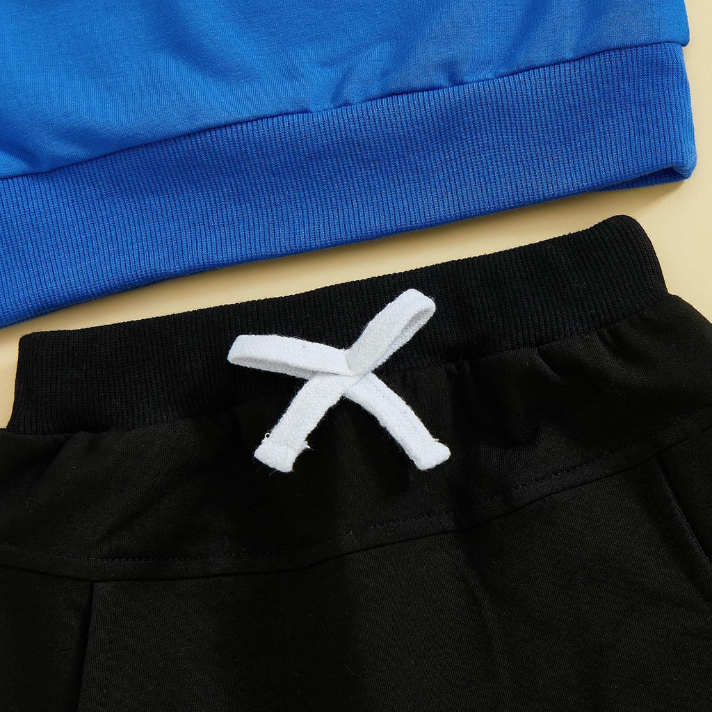 Toddler Baby Boy Clothes Embroidery Trucks Sweatshirt Pants Set