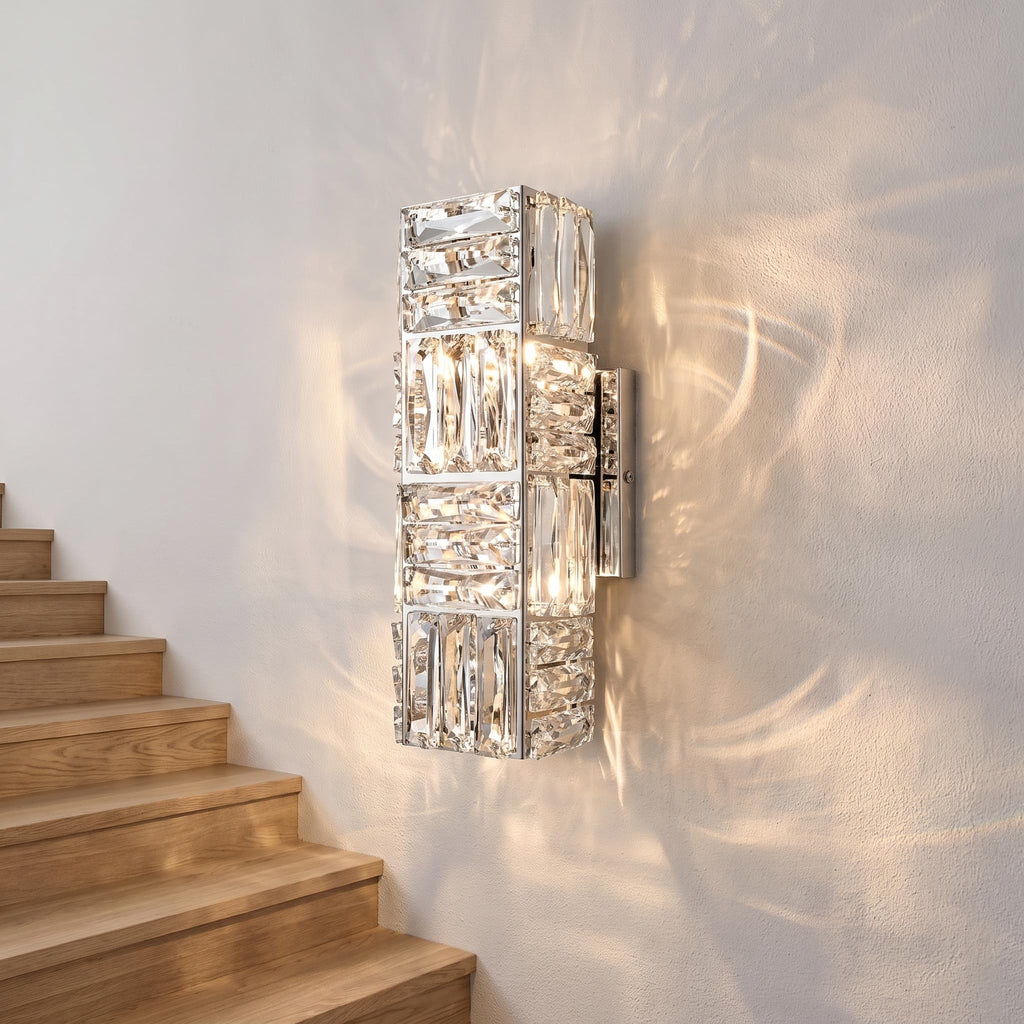 Crystal Wall Sconce Chrome Wall Sconces Wall Lighting