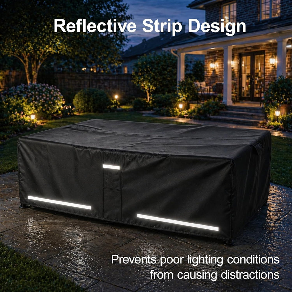 Rectangular Outdoor Furniture Covers Waterproof, Heavy Duty Patio Furniture Covers, 100% Waterproof Outdoor Couch