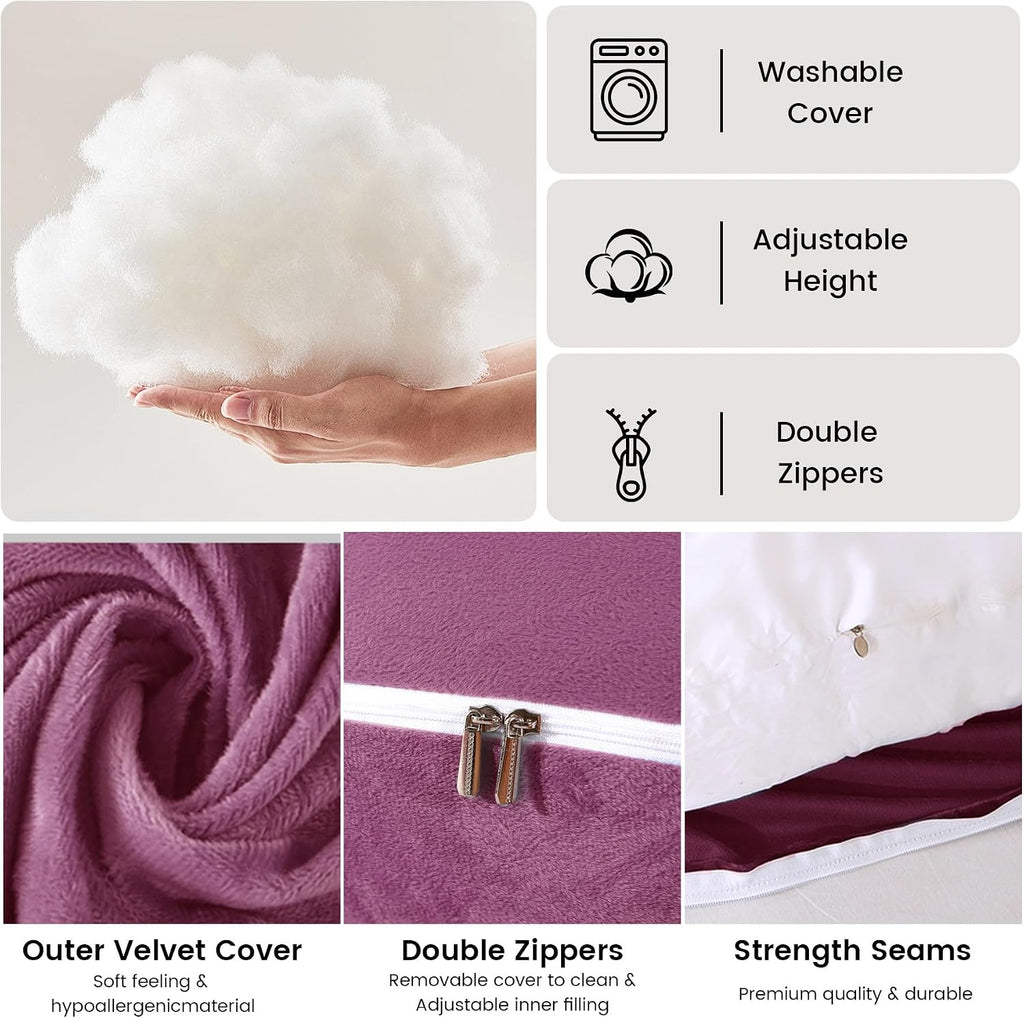 Pregnant Pillows for Sleeping, 70 Inch u Shaped Pillow Maternity Pillow with Removable Cover, Provide Sleep Support