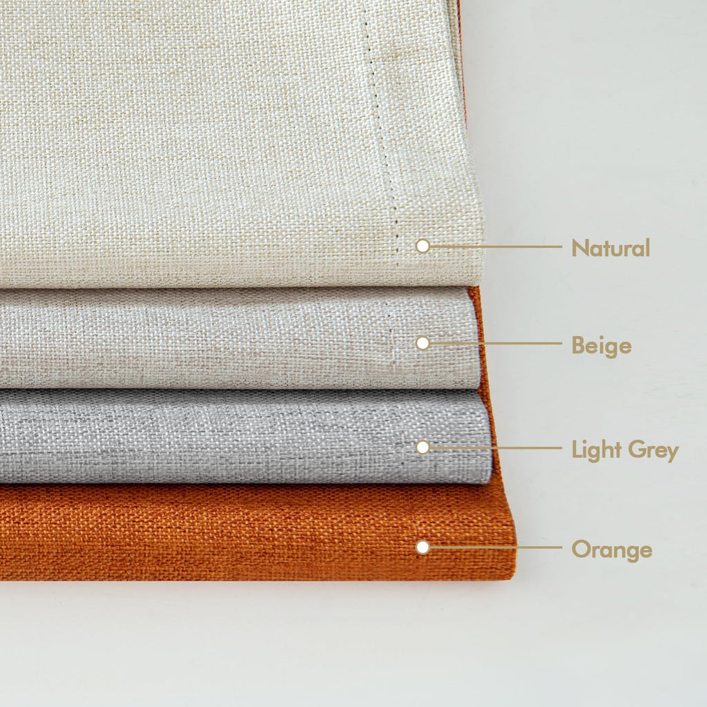 Linen Pinch Pleated 100% Blackout Curtains for Bedroom 84 Inch Long 2 Panels Set - Back Tab Track Cream Black Out