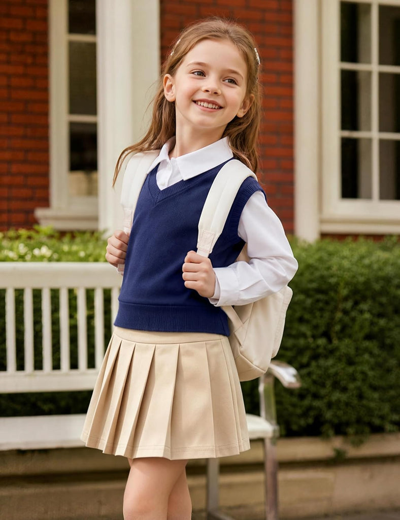 Uniform Skirts with Built-in Shorts & Pockets