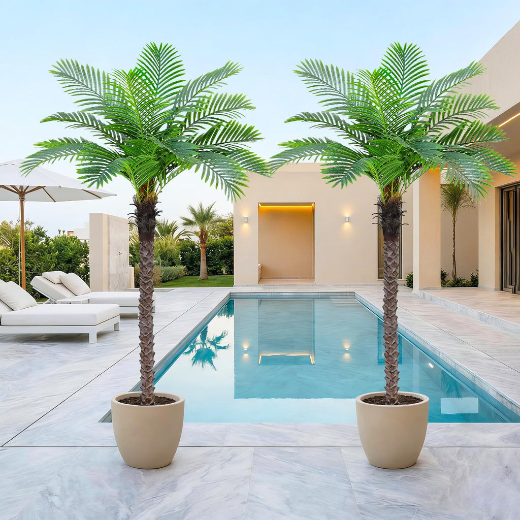 6FT Artificial Phoenix Palm Tree, Faux Coconut for Indoor Outdoor