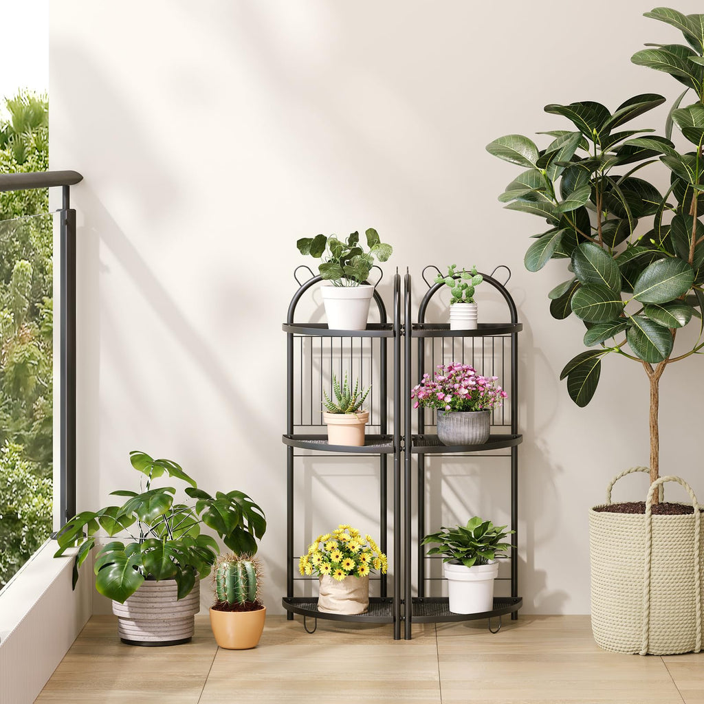 Corner Bathroom Shelf Metal Short Corner Stand Shelf Black Small Bathroom Storage Corner Shelf Unit for Toilet Shower