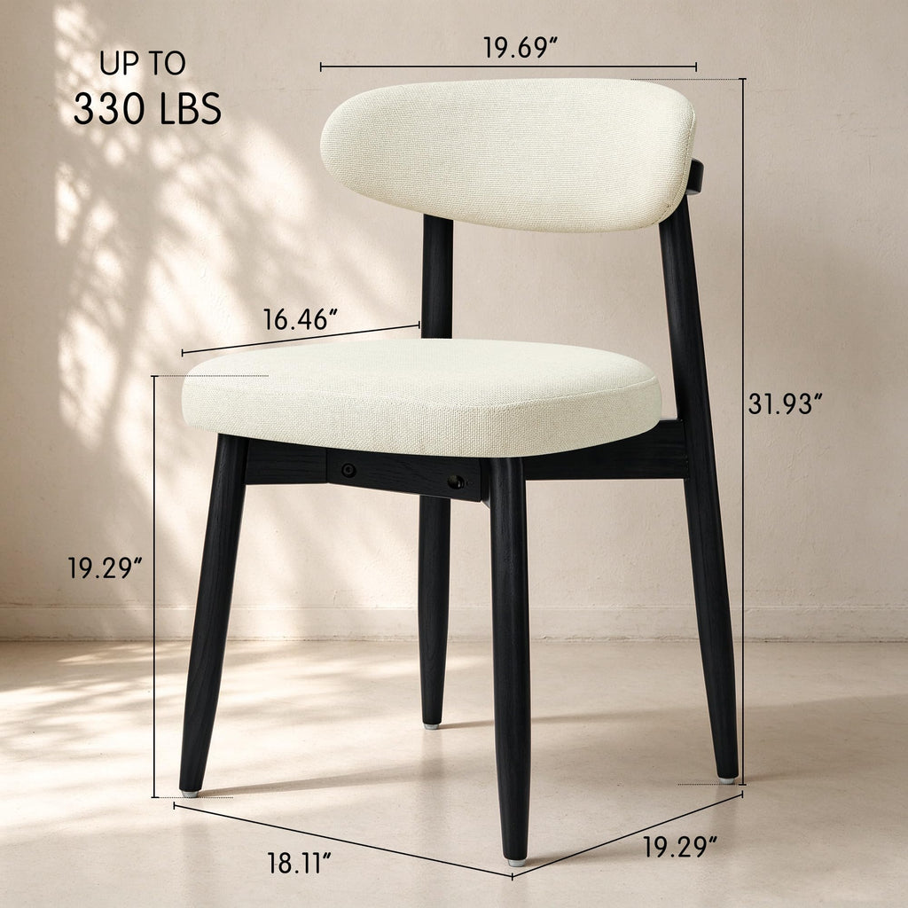 Dining Chairs Set of 8, Upholstered Solid Wood Dining Room Chairs