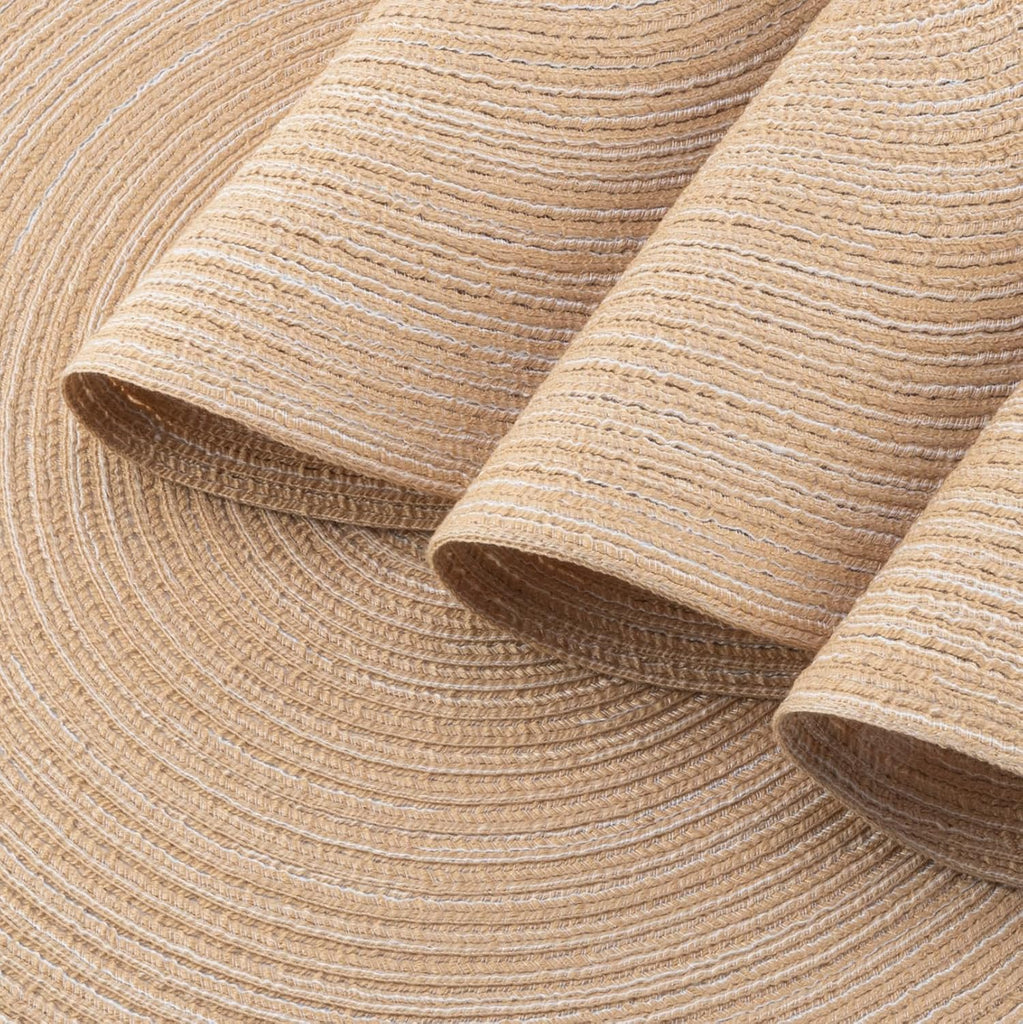Round Braided Placemats Washable Woven Heat Resistant Table Mats Dining Tables 15 inch Round Place Mats - Set of 8
