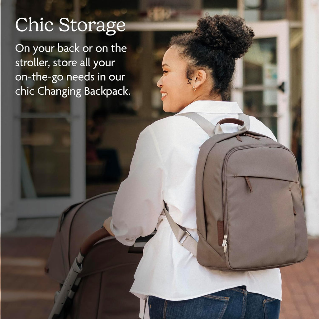 Changing Backpack/Multiple Storage Compartments/Stroller Strap Attachment/Bottle Insulator and Changing Pad