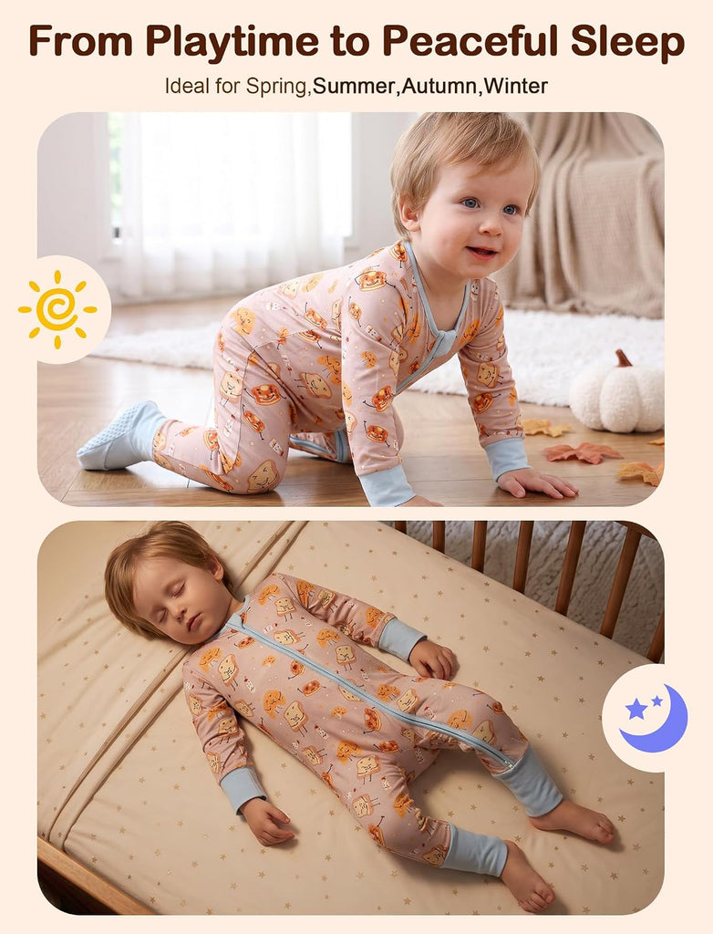 Viscose from Bamboo Baby Sleeper, Convertible Pajamas