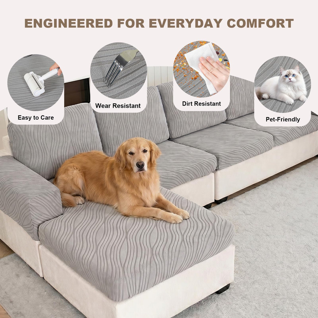 Couch Cushion Cover Sectional Couch Covers for Sofa Chaise Couch Cushion Cover L Shaped Couch Cover Sofa Seat Cover