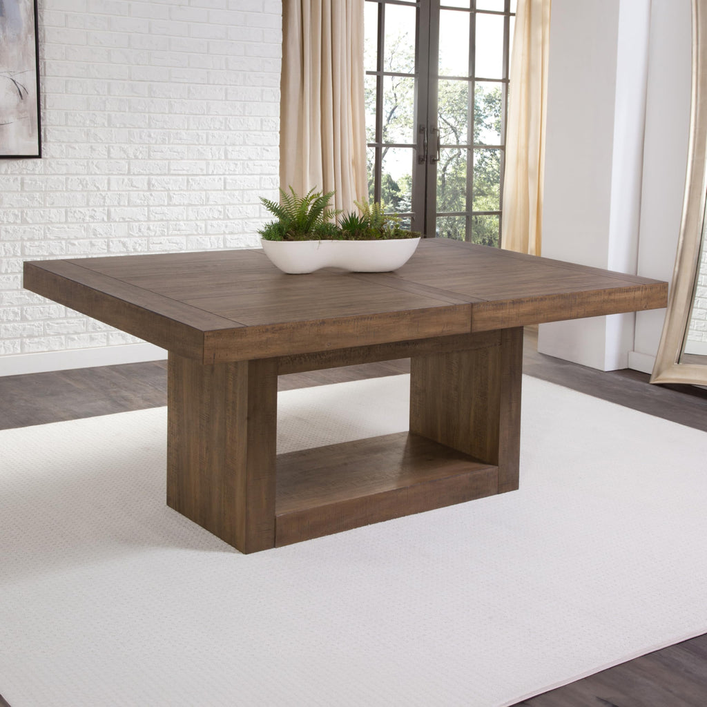 Garland Dining 7pc Table Set, Included One 70-Inch Rectangular Dining Table with 18-Inch Leaf Extension and