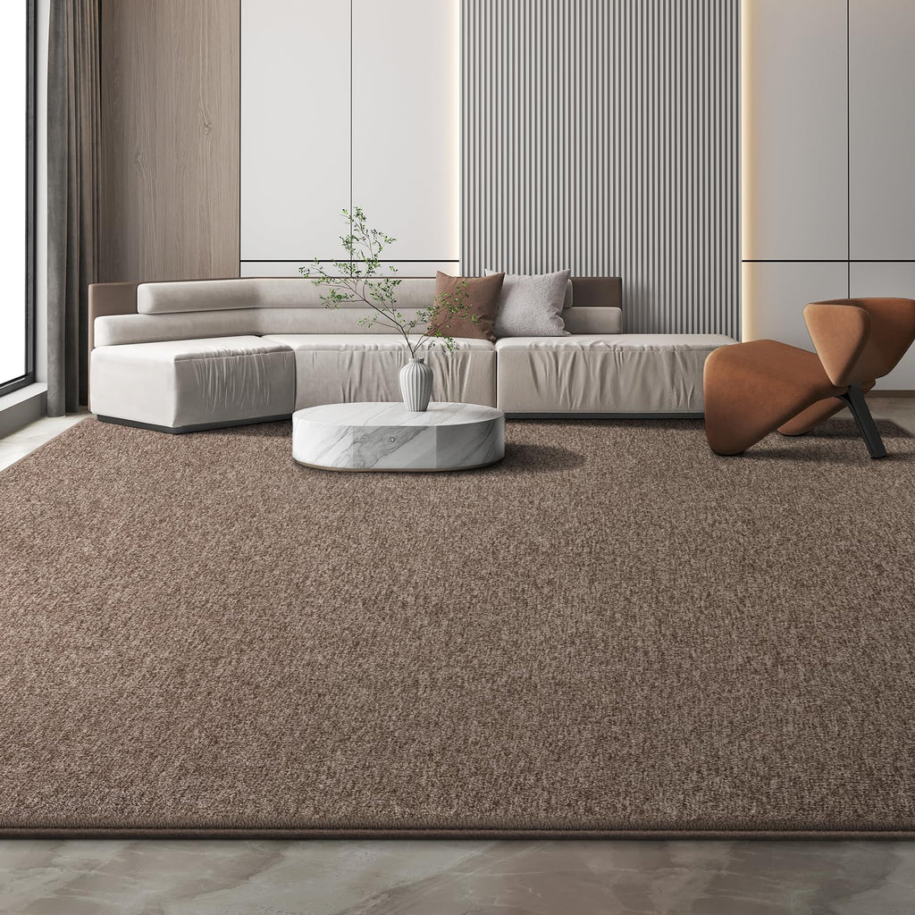 Large Modern Area Rugs Bedroom, Brown