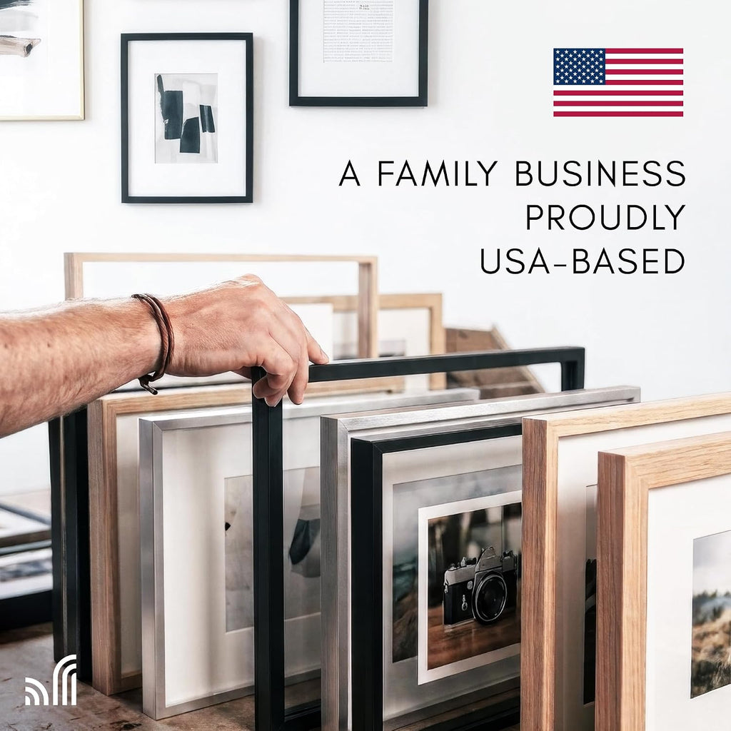 24x36 Poster Frame with Polished Plexiglass - Streamline Collection - Thin Border Picture Frame for Wall Display