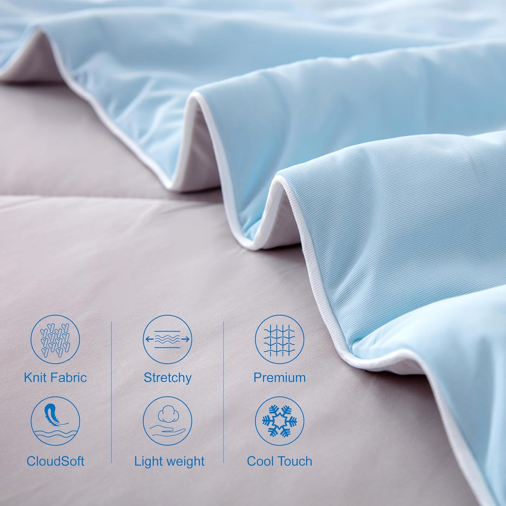 Cooling Comforter King Size - Cooling Blankets for Hot Sleepers | Lightweight Comforter for Night Sweats