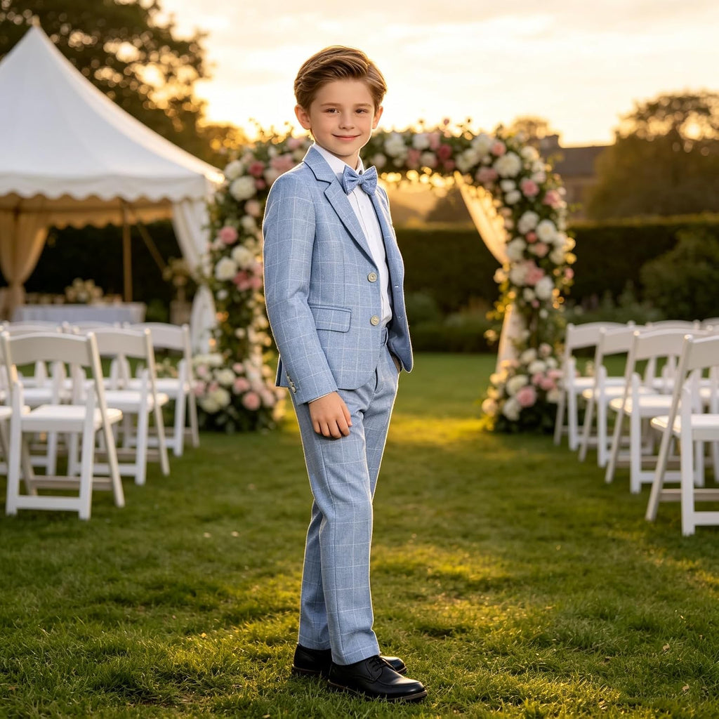 Boys Suit Wedding Ring Bearer Outfit Kids Formal Wear Dress Clothes