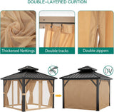 10x10 ft Double Roof Hardtop Gazebo