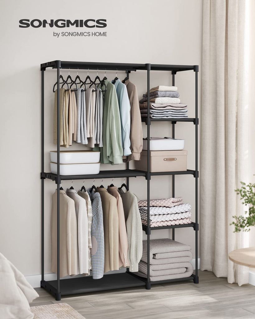 Portable Closet, Storage Organizer, 48.8 x 16.9 x 71.7 Inches