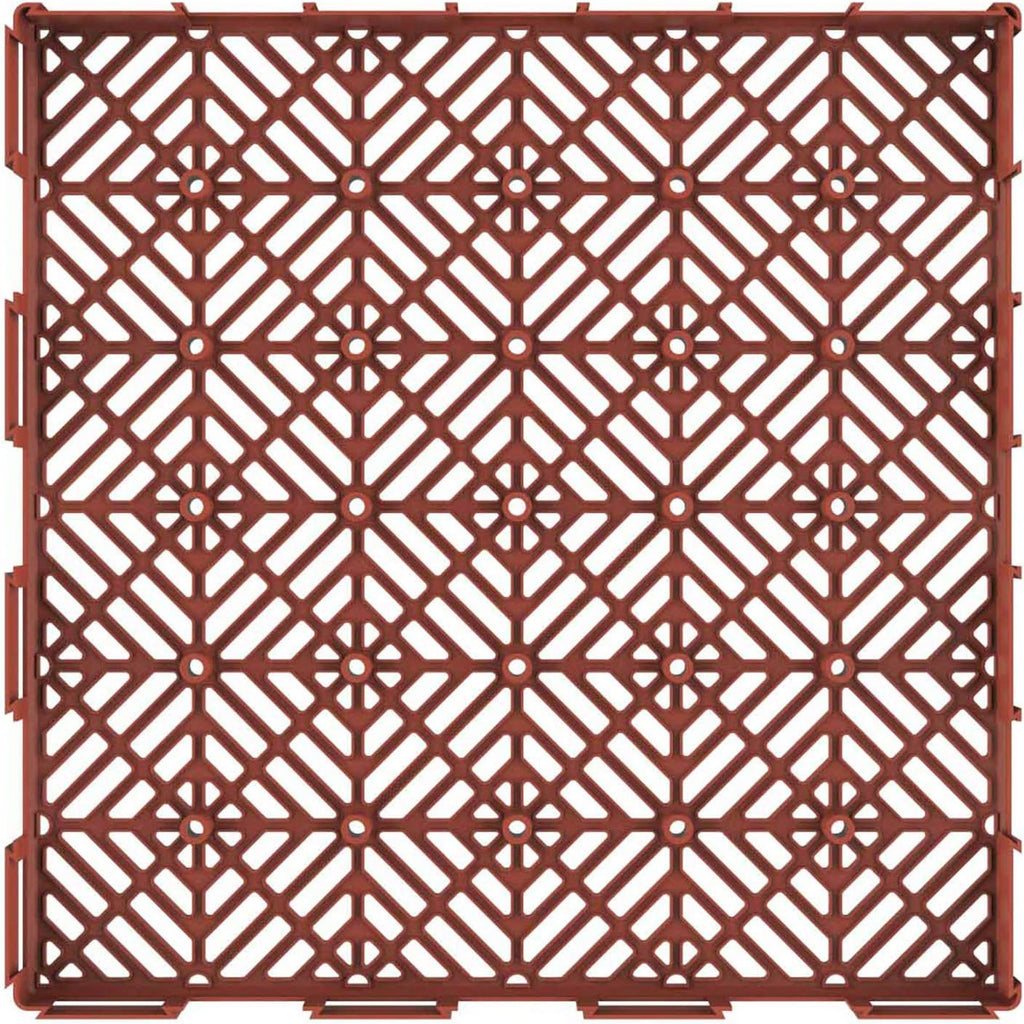 Deck Tiles - 6-Pack Pavers - Polypropylene Interlocking Patio Tiles - Outdoor Flooring for Patio, Porch, Garage, or