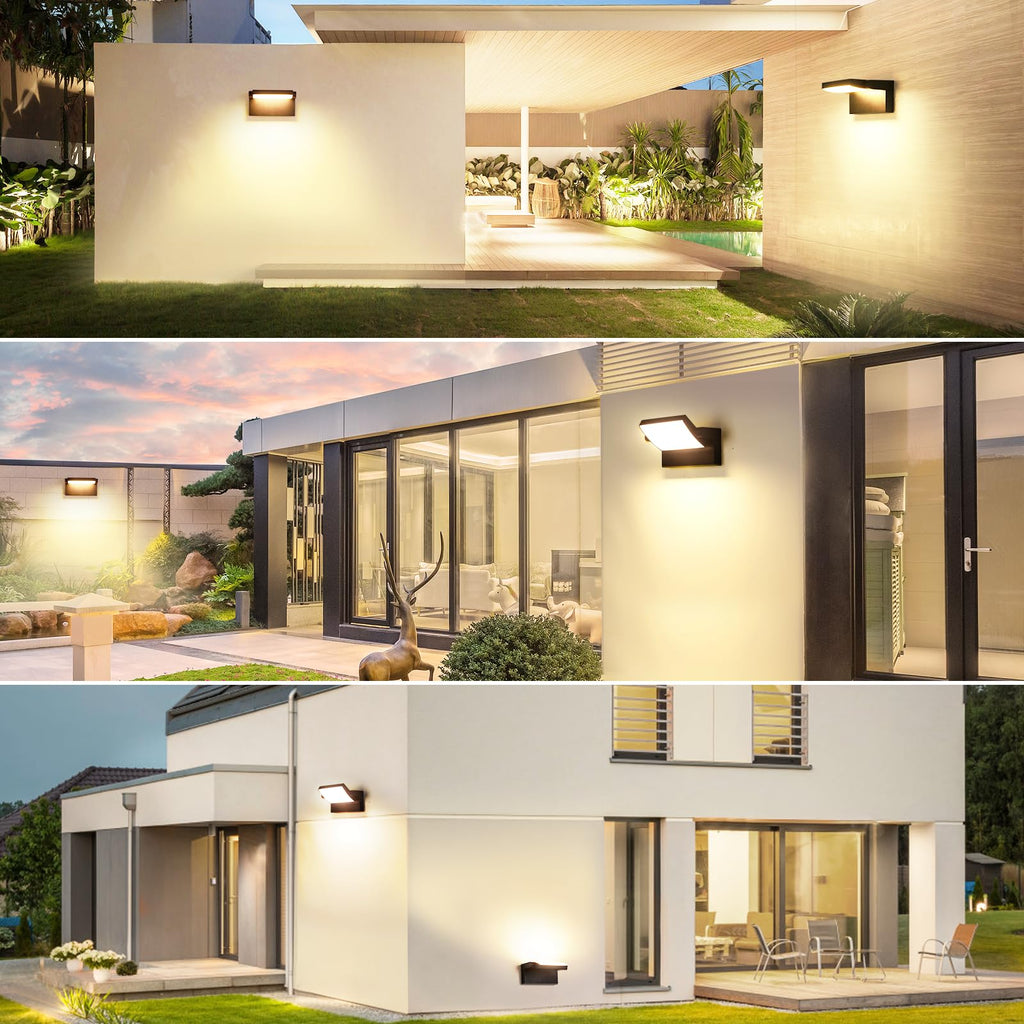 40W Outdoor LED Wall Light with 350° Rotatable Panel