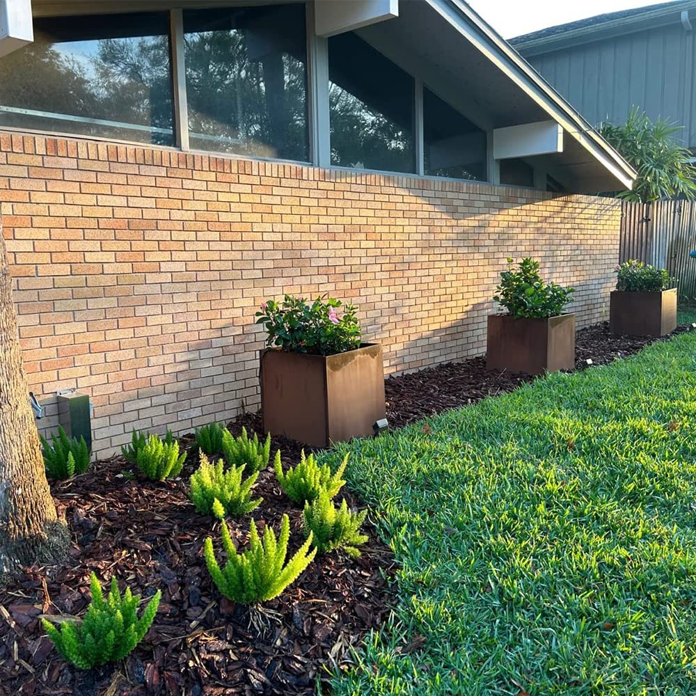 Corten Steel Planter Box 16 Inch, Square