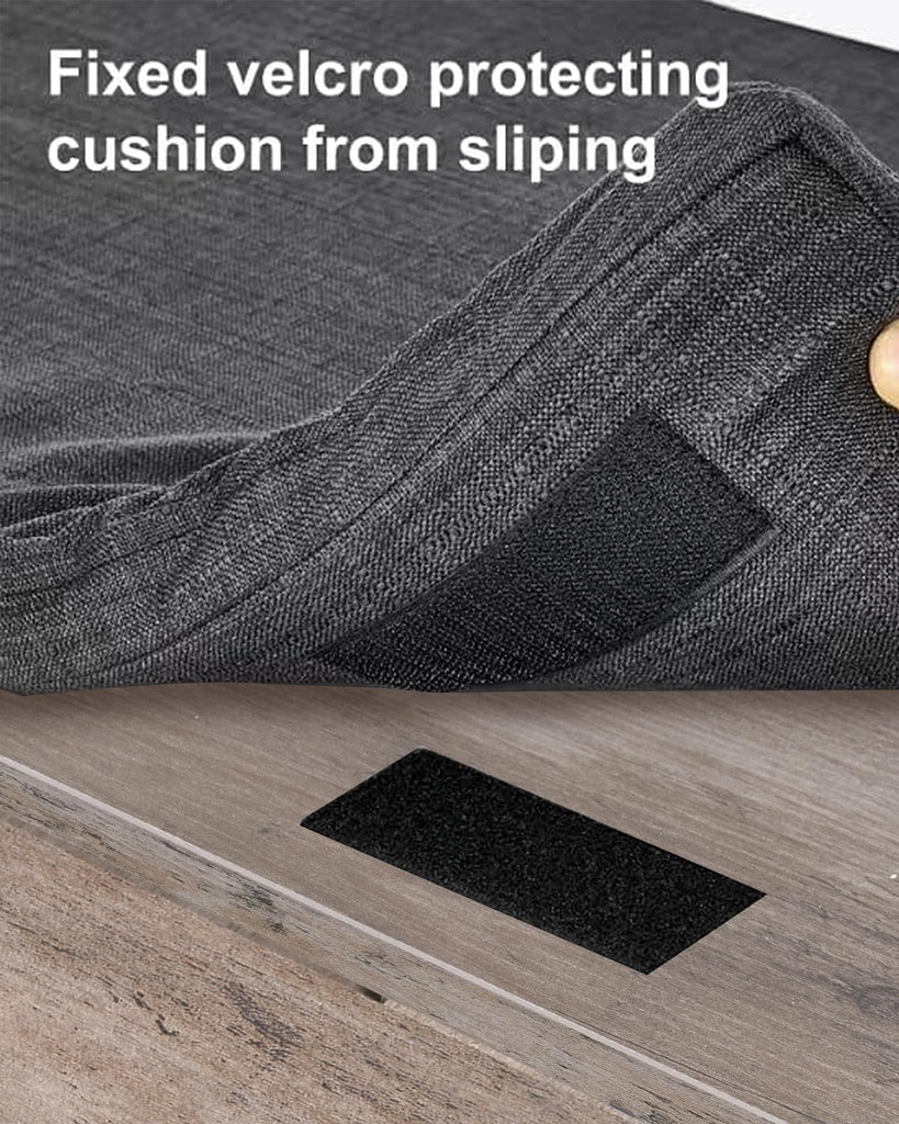 Shoe Storage Bench, 4 Doors & Thickened Padded Seat Cushion