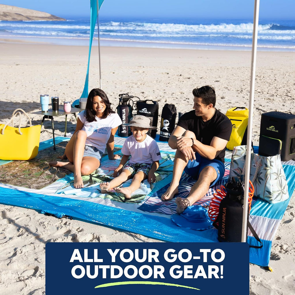 Beach Tent Sun Shelter UPF50+ - Easy Pop Up Beach Canopy - Outdoor Shade Trips, Fishing, Backyard Fun Picnics