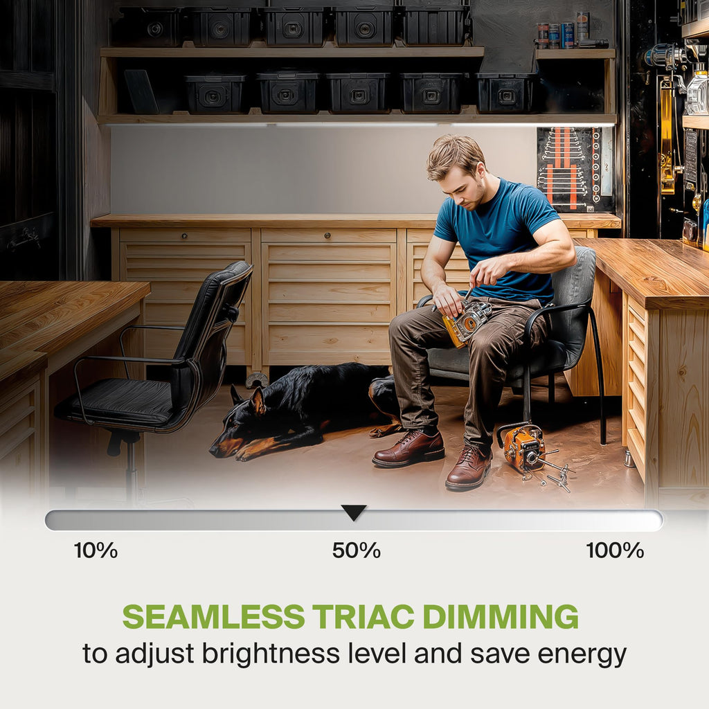 LED Under Cabinet Lighting, 48 inch 24W 1758 LM Dimmable Hardwired Under Cabinet Lights, 3000K Soft/4000K Cool/5000K