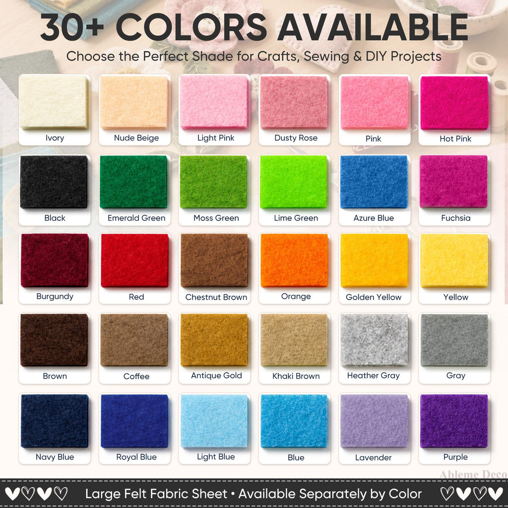 Large Felt Fabric Sheet 120" x 36", Soft Acrylic Material, Royal Blue