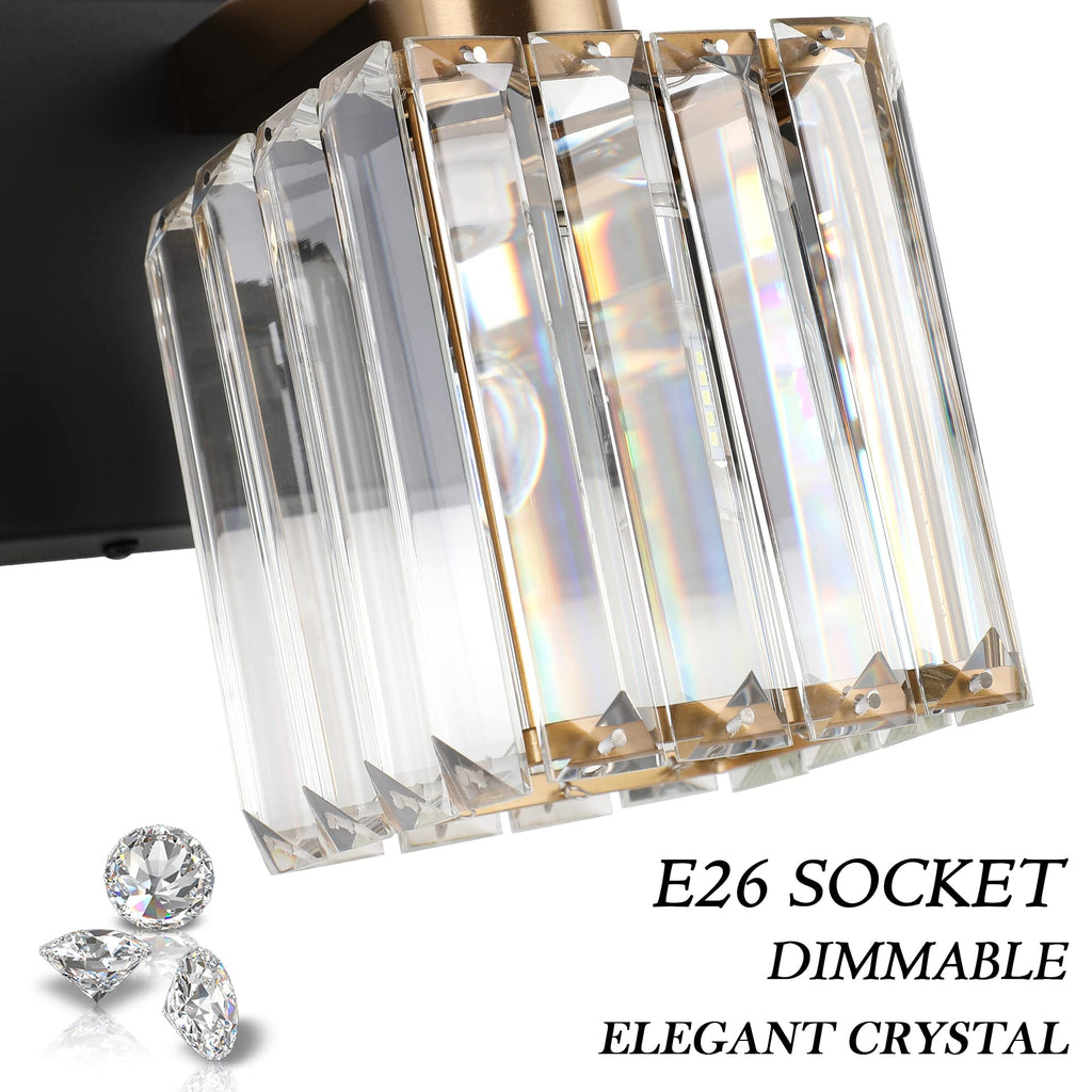 Modern Vanity Light Bathroom Lighting Fixtures 5 Light Crystal Bathroom Vanity Light Fixtures (Exclude Bulb)