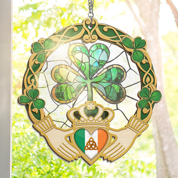 Irish Gifts for Women, 8 in Shamrock Suncatcher Ornament 2026