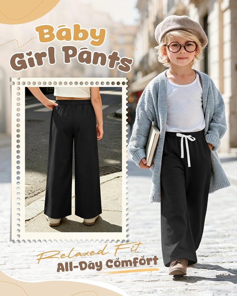 Toddler Girls Wide Leg Sweatpants 18M