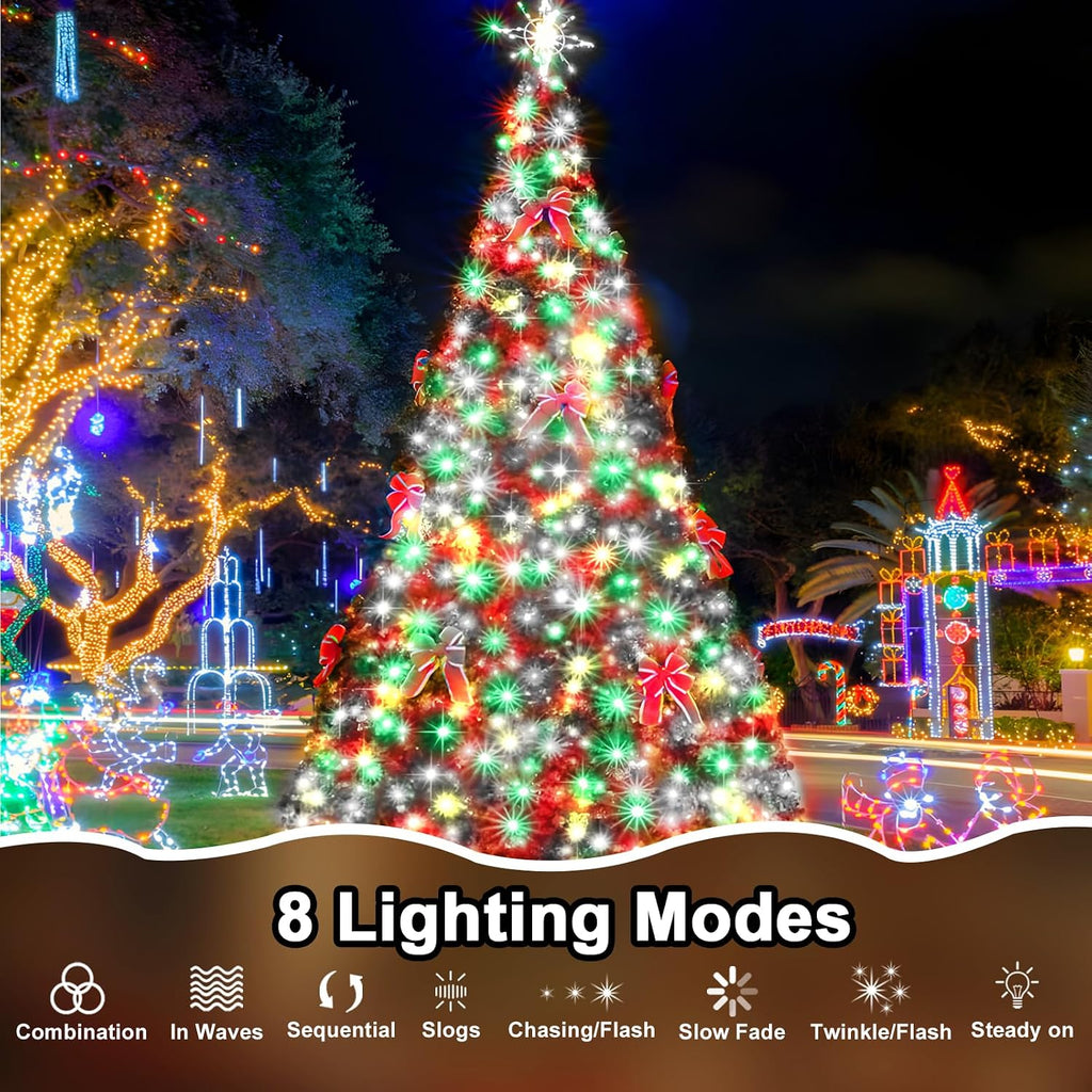 393 FT Christmas Light 1000 LED Xmas Lights Outdoor Christams String Lights Waterproof 8 Modes & Timer, Fairy Lights