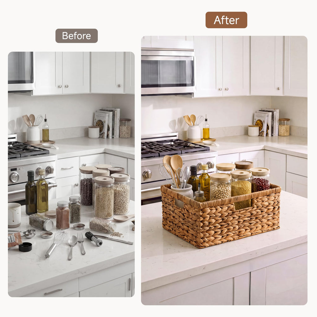 Decorative Baskets, Large Wicker Baskets for Organizing