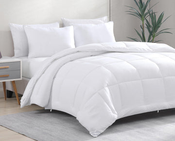 Quilted Bedding Comforter King Size - Duvet Insert with 8 Tabs - Super Soft, Comfy & Cozy All Season King Size