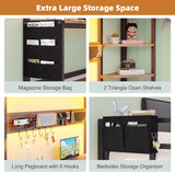 Loft Bed with Desk Full,Full Bed Frame with 6 Storage Drawers