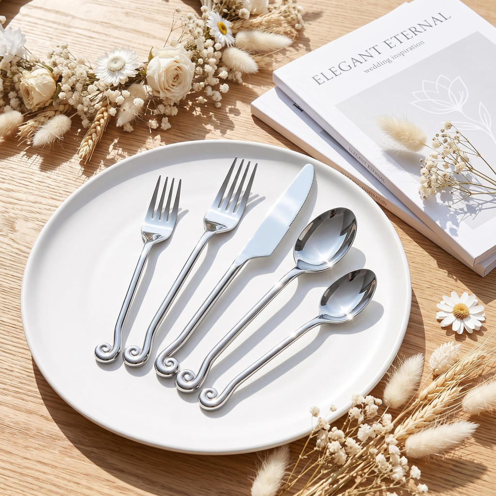 Silverware Set, Music-Inspired Handle |18/10 Stainless Steel (20pcs)